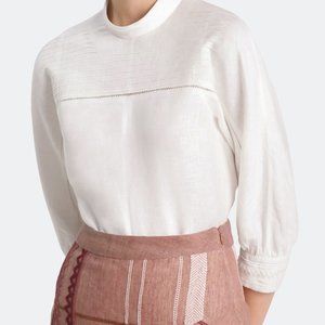 Collectiva Brena Balloon Sleeve Top NWOT